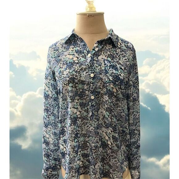 LOFT Tops - LOFT Shades of Blue Blouse / SZ: PS / NWOT